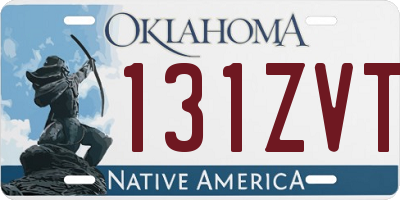 OK license plate 131ZVT