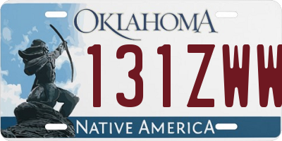 OK license plate 131ZWW