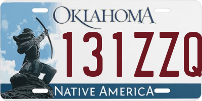 OK license plate 131ZZQ