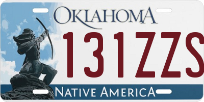 OK license plate 131ZZS