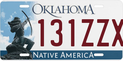 OK license plate 131ZZX