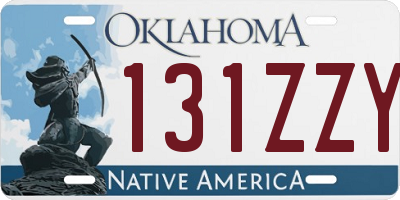 OK license plate 131ZZY