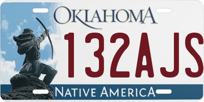 OK license plate 132AJS