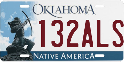 OK license plate 132ALS