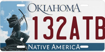 OK license plate 132ATB