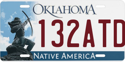 OK license plate 132ATD