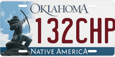 OK license plate 132CHP