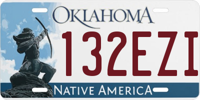 OK license plate 132EZI