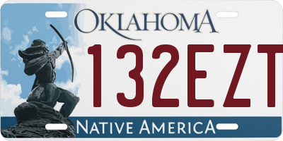 OK license plate 132EZT