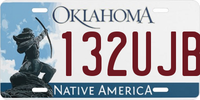OK license plate 132UJB