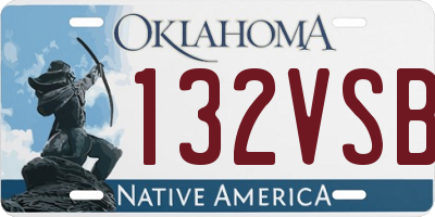 OK license plate 132VSB
