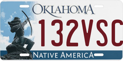 OK license plate 132VSC