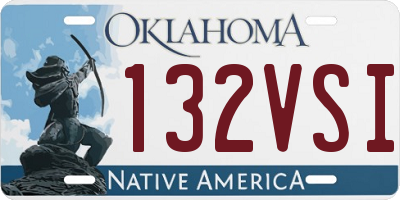 OK license plate 132VSI