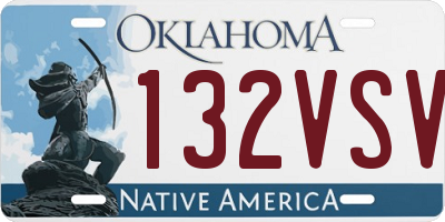 OK license plate 132VSV
