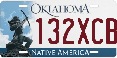 OK license plate 132XCB