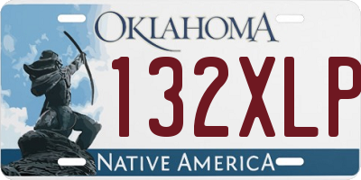 OK license plate 132XLP