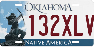 OK license plate 132XLV