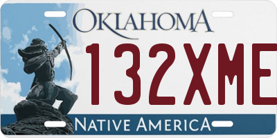 OK license plate 132XME