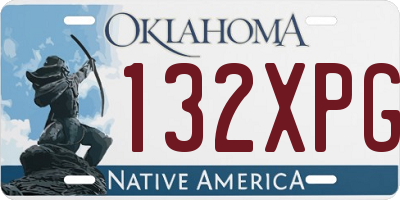 OK license plate 132XPG