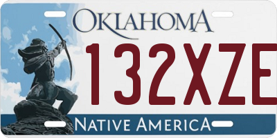 OK license plate 132XZE