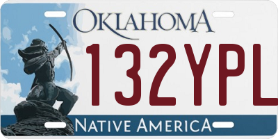 OK license plate 132YPL