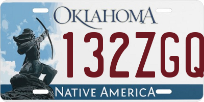 OK license plate 132ZGQ