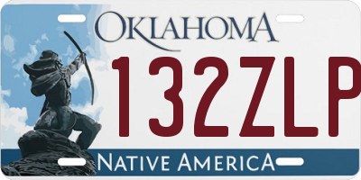 OK license plate 132ZLP