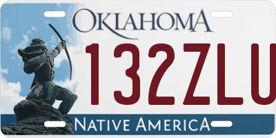 OK license plate 132ZLU