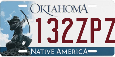 OK license plate 132ZPZ
