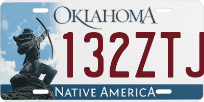 OK license plate 132ZTJ