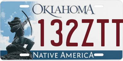 OK license plate 132ZTT