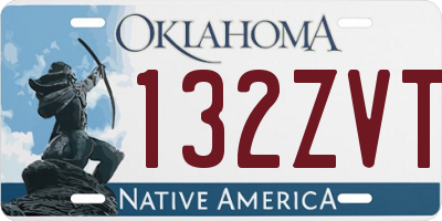 OK license plate 132ZVT