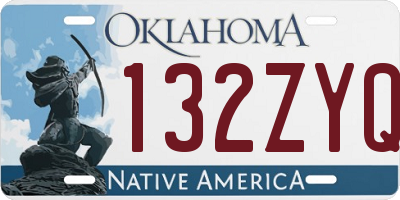 OK license plate 132ZYQ