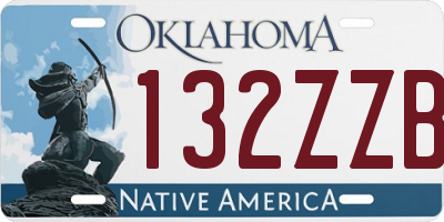 OK license plate 132ZZB