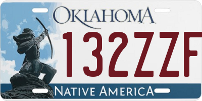 OK license plate 132ZZF