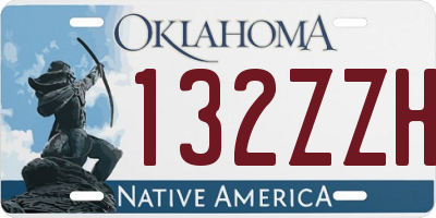 OK license plate 132ZZH