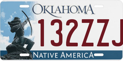 OK license plate 132ZZJ