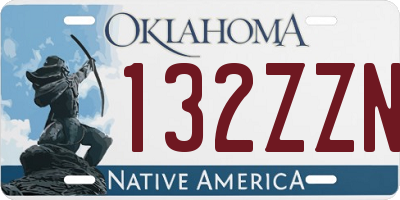OK license plate 132ZZN