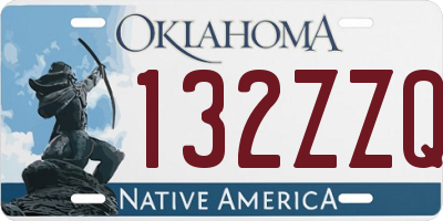 OK license plate 132ZZQ