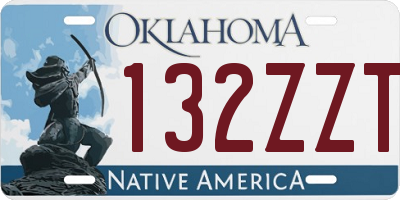 OK license plate 132ZZT