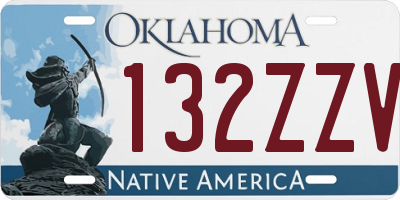 OK license plate 132ZZV