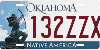 OK license plate 132ZZX