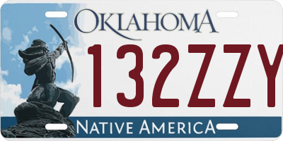 OK license plate 132ZZY