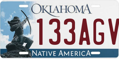 OK license plate 133AGV