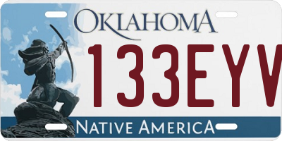 OK license plate 133EYV