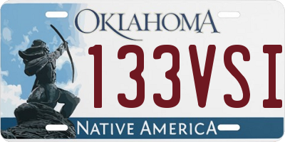 OK license plate 133VSI