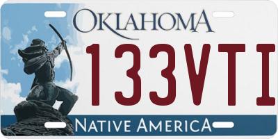 OK license plate 133VTI