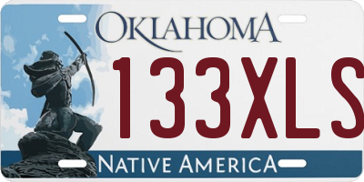 OK license plate 133XLS