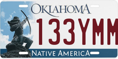 OK license plate 133YMM
