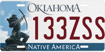 OK license plate 133ZSS